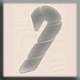 12282 Glass Treasures-Candy Cane 15/6.5mm Matte Crystal (Qty. 1) THUMBNAIL